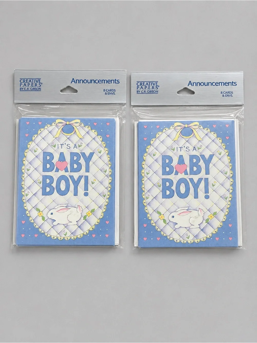 Vintage Creative Papers It’s A Baby Boy Announcements Cards Sealed 2 Packs 16 Ct